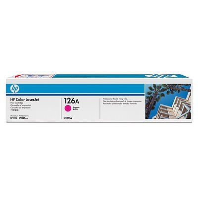 HP 126A CE313A purpurový (magenta) originálny toner.
 
Prečo kúpiť našu originálnu náplň?
 
 

Originálny toner = záruka priamo od výrobcu tlačiarne
100% použitie v tlačiarni - bezproblémové fungovanie s vašou tlačiarňou
Použitím originálnej náplne predlžujete životnosť tlačiarne
Osvedčená špičková kvalita - vysokokvalitná a spoľahlivá tlač originálnou tlačovou kazetou od prvej do poslednej stránky
Trvalé a profesionálne výsledky tlače - dlhodobá udržateľnosť tlače
Kratšie zdržanie pri tlači stránok
Garancia Vašej spokojnosti pri použití našej originálnej náplne
Zabezpečujeme bezplatnú recykláciu originálnych náplní
Zlyhanie náplne v menej ako 1% prípadov
Jednoduchá a rýchla výmena náplne

Kód výrobca: CE313A