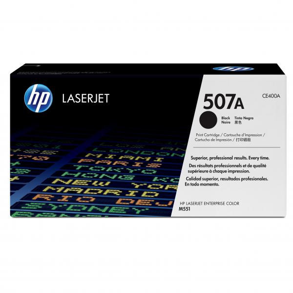 HP 507A CE400A černý (black) originální toner.
Proč koupit naši originální náplň?

Originální toner = záruka přímo od výrobce tiskárny
100 % použití v tiskárně - bezproblémové fungování s vaši tiskárnou
Použitím originální náplně prodlužujete životnost tiskárny
Osvědčená špičková kvalita - vysoce kvalitní a spolehlivý tisk originální tiskovou kazetou od první do poslední stránky
Trvalé a profesionální výsledky tisku - dlouhodobá udržitelnost tisku
Kratší prodleva při tisku stránek
Garance Vaší spokojenosti s použitím naší originální náplně
Zajišťujeme bezplatnou recyklaci originálních náplní
Selhaní náplně v méně než 1% případů
Snadná a rychlá výměna náplně

Kód výrobce: CE400A