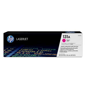 HP 131A CF213A purpurový (magenta) originálny toner.
 
Prečo kúpiť našu originálnu náplň?
 
 

Originálny toner = záruka priamo od výrobcu tlačiarne
100% použitie v tlačiarni - bezproblémové fungovanie s vašou tlačiarňou
Použitím originálnej náplne predlžujete životnosť tlačiarne
Osvedčená špičková kvalita - vysokokvalitná a spoľahlivá tlač originálnou tlačovou kazetou od prvej do poslednej stránky
Trvalé a profesionálne výsledky tlače - dlhodobá udržateľnosť tlače
Kratšie zdržanie pri tlači stránok
Garancia Vašej spokojnosti pri použití našej originálnej náplne
Zabezpečujeme bezplatnú recykláciu originálnych náplní
Zlyhanie náplne v menej ako 1% prípadov
Jednoduchá a rýchla výmena náplne

Kód výrobca: CF213A