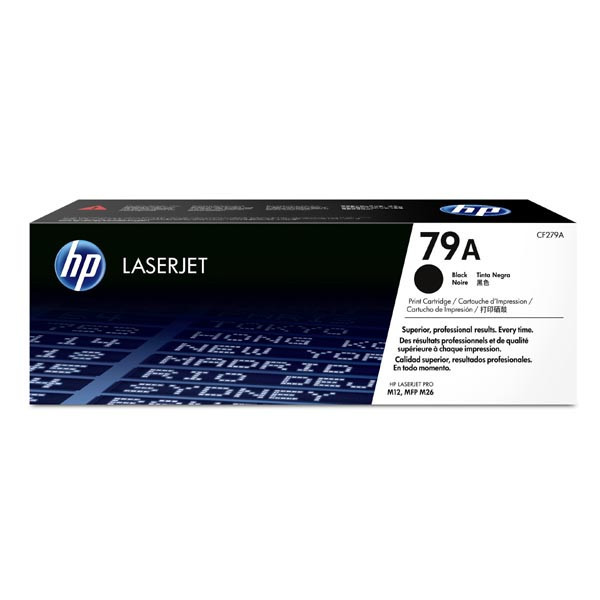 HP 79A CF279A černý (black) originální toner.
Proč koupit naši originální náplň?

Originální toner = záruka přímo od výrobce tiskárny
100 % použití v tiskárně - bezproblémové fungování s vaši tiskárnou
Použitím originální náplně prodlužujete životnost tiskárny
Osvědčená špičková kvalita - vysoce kvalitní a spolehlivý tisk originální tiskovou kazetou od první do poslední stránky
Trvalé a profesionální výsledky tisku - dlouhodobá udržitelnost tisku
Kratší prodleva při tisku stránek
Garance Vaší spokojenosti s použitím naší originální náplně
Zajišťujeme bezplatnou recyklaci originálních náplní
Selhaní náplně v méně než 1% případů
Snadná a rychlá výměna náplně

Kód výrobce: CF279A