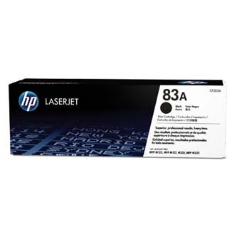 HP 83A CF283A černý (black) originální toner.
Proč koupit naši originální náplň?

Originální toner = záruka přímo od výrobce tiskárny
100 % použití v tiskárně - bezproblémové fungování s vaši tiskárnou
Použitím originální náplně prodlužujete životnost tiskárny
Osvědčená špičková kvalita - vysoce kvalitní a spolehlivý tisk originální tiskovou kazetou od první do poslední stránky
Trvalé a profesionální výsledky tisku - dlouhodobá udržitelnost tisku
Kratší prodleva při tisku stránek
Garance Vaší spokojenosti s použitím naší originální náplně
Zajišťujeme bezplatnou recyklaci originálních náplní
Selhaní náplně v méně než 1% případů
Snadná a rychlá výměna náplně

Kód výrobce: CF283A