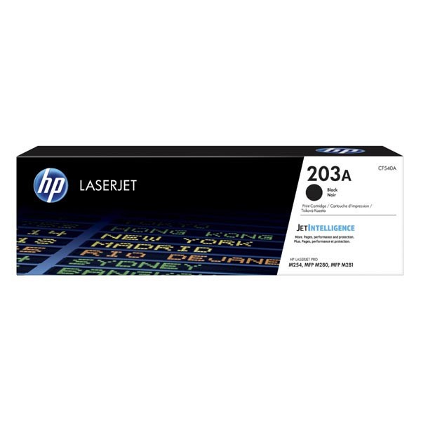 HP 203A CF540A čierný (black) originálny toner.
 
Prečo kúpiť našu originálnu náplň?
 
 

Originálny toner = záruka priamo od výrobcu tlačiarne
100% použitie v tlačiarni - bezproblémové fungovanie s vašou tlačiarňou
Použitím originálnej náplne predlžujete životnosť tlačiarne
Osvedčená špičková kvalita - vysokokvalitná a spoľahlivá tlač originálnou tlačovou kazetou od prvej do poslednej stránky
Trvalé a profesionálne výsledky tlače - dlhodobá udržateľnosť tlače
Kratšie zdržanie pri tlači stránok
Garancia Vašej spokojnosti pri použití našej originálnej náplne
Zabezpečujeme bezplatnú recykláciu originálnych náplní
Zlyhanie náplne v menej ako 1% prípadov
Jednoduchá a rýchla výmena náplne

Kód výrobca: CF540A