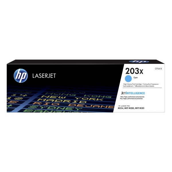 HP 203X CF541X azurový (cyan) originální toner.
Proč koupit naši originální náplň?

Originální toner = záruka přímo od výrobce tiskárny
100 % použití v tiskárně - bezproblémové fungování s vaši tiskárnou
Použitím originální náplně prodlužujete životnost tiskárny
Osvědčená špičková kvalita - vysoce kvalitní a spolehlivý tisk originální tiskovou kazetou od první do poslední stránky
Trvalé a profesionální výsledky tisku - dlouhodobá udržitelnost tisku
Kratší prodleva při tisku stránek
Garance Vaší spokojenosti s použitím naší originální náplně
Zajišťujeme bezplatnou recyklaci originálních náplní
Selhaní náplně v méně než 1% případů
Snadná a rychlá výměna náplně

Kód výrobce: CF541X