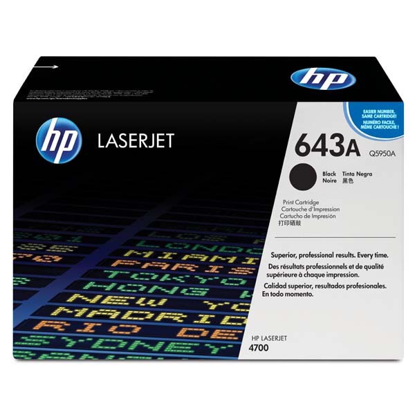 HP 643A Q5950A čierný (black) originálny toner.
 
Prečo kúpiť našu originálnu náplň?
 
 

Originálny toner = záruka priamo od výrobcu tlačiarne
100% použitie v tlačiarni - bezproblémové fungovanie s vašou tlačiarňou
Použitím originálnej náplne predlžujete životnosť tlačiarne
Osvedčená špičková kvalita - vysokokvalitná a spoľahlivá tlač originálnou tlačovou kazetou od prvej do poslednej stránky
Trvalé a profesionálne výsledky tlače - dlhodobá udržateľnosť tlače
Kratšie zdržanie pri tlači stránok
Garancia Vašej spokojnosti pri použití našej originálnej náplne
Zabezpečujeme bezplatnú recykláciu originálnych náplní
Zlyhanie náplne v menej ako 1% prípadov
Jednoduchá a rýchla výmena náplne

Kód výrobca: Q5950A