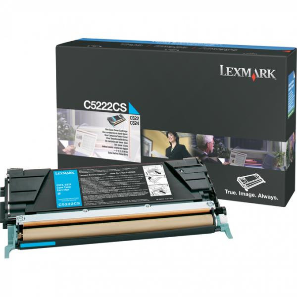 Lexmark C5222CS azurový (cyan) originální toner