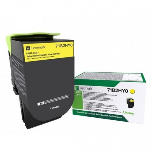 Lexmark 71B2HY0 žltý (yellow) originálny toner.
Prečo kúpiť našu originálnu náplň?
 

Originálny toner = záruka priamo od výrobcu tlačiarne
100% použitie v tlačiarni - bezproblémové fungovanie s vašou tlačiarňou
Použitím originálnej náplne predlžujete životnosť tlačiarne
Osvedčená špičková kvalita - vysokokvalitná a spoľahlivá tlač originálnou tlačovou kazetou od prvej do poslednej stránky
Trvalé a profesionálne výsledky tlače - dlhodobá udržateľnosť tlače
Kratšie zdržanie pri tlači stránok
Garancia Vašej spokojnosti pri použití našej originálnej náplne
Zabezpečujeme bezplatnú recykláciu originálnych náplní
Zlyhanie náplne v menej ako 1% prípadov
Jednoduchá a rýchla výmena náplne

Kód výrobca: 71B2HY0