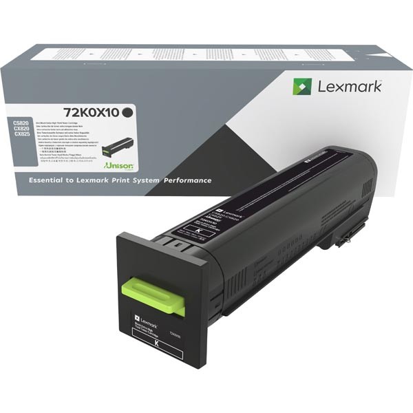 Lexmark 72K0X10 černý (black) originální toner