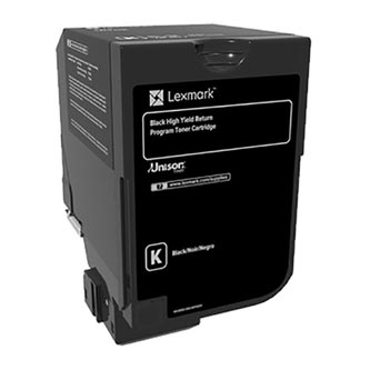 Lexmark 74C2HK0 černý (black) originální toner.
Proč koupit naši originální náplň?

Originální toner = záruka přímo od výrobce tiskárny
100 % použití v tiskárně - bezproblémové fungování s vaši tiskárnou
Použitím originální náplně prodlužujete životnost tiskárny
Osvědčená špičková kvalita - vysoce kvalitní a spolehlivý tisk originální tiskovou kazetou od první do poslední stránky
Trvalé a profesionální výsledky tisku - dlouhodobá udržitelnost tisku
Kratší prodleva při tisku stránek
Garance Vaší spokojenosti s použitím naší originální náplně
Zajišťujeme bezplatnou recyklaci originálních náplní
Selhaní náplně v méně než 1% případů
Snadná a rychlá výměna náplně

Kód výrobce: 74C2HK0