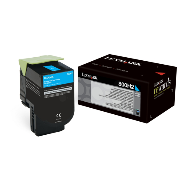 Lexmark 80C0H20 azurový (cyan) originální toner