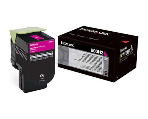 Lexmark 80C0H30 purpurový (magenta) originální toner