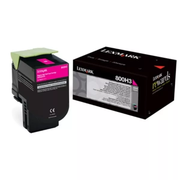 Lexmark 80C0S30 purpurový (magenta) originální toner