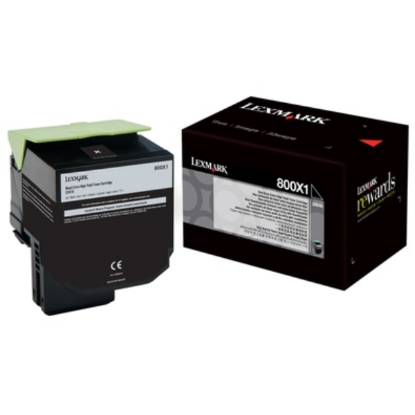 Lexmark 80C0X10 černý (black) originální toner