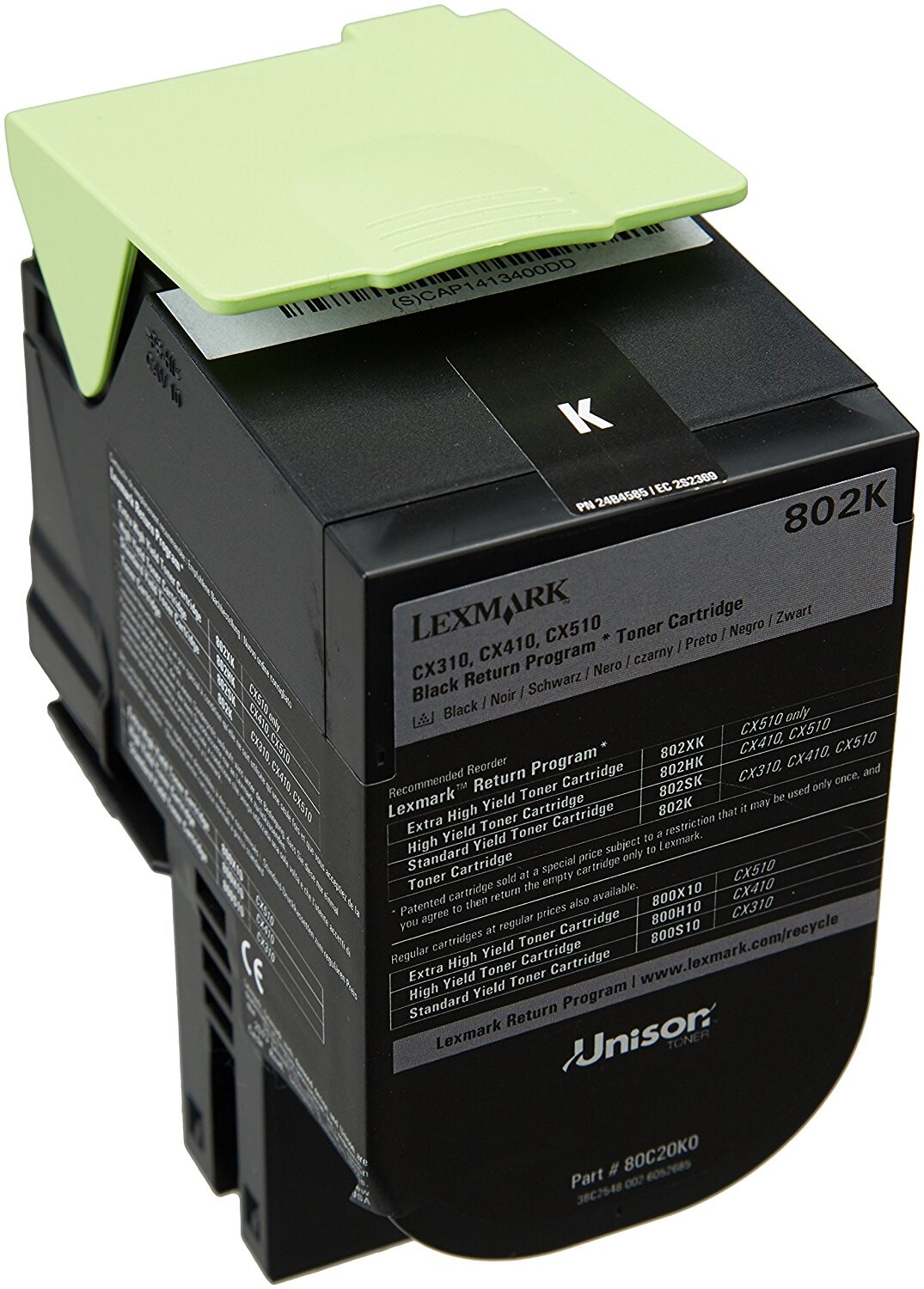 Lexmark 80C20K0, black, 1000 str., return originálny toner