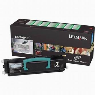 Lexmark E450H11E černý (black) originální toner.
Proč koupit naši originální náplň?

Originální toner = záruka přímo od výrobce tiskárny
100 % použití v tiskárně - bezproblémové fungování s vaši tiskárnou
Použitím originální náplně prodlužujete životnost tiskárny
Osvědčená špičková kvalita - vysoce kvalitní a spolehlivý tisk originální tiskovou kazetou od první do poslední stránky
Trvalé a profesionální výsledky tisku - dlouhodobá udržitelnost tisku
Kratší prodleva při tisku stránek
Garance Vaší spokojenosti s použitím naší originální náplně
Zajišťujeme bezplatnou recyklaci originálních náplní
Selhaní náplně v méně než 1% případů
Snadná a rychlá výměna náplně

Kód výrobce: E450H11E