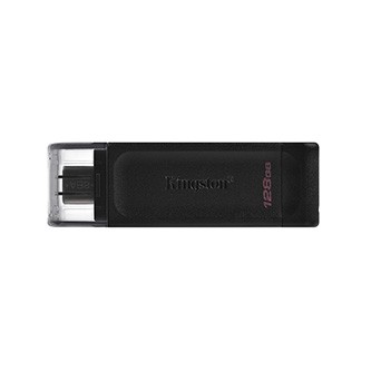 Kingston USB flash disk, USB 3.0, 128GB, DataTraveler 70, černý, DT70/128GB, USB C