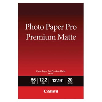 Canon Photo paper premium matte, foto papír, matný, bílý, A3+, 13x19", 210 g/m2, 20 ks, 8657B007, inkoustový