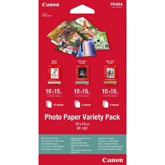 Canon Photo Paper Variety Pack VP-101, foto papír, lesklý, bílý, 10x15cm, 4x6