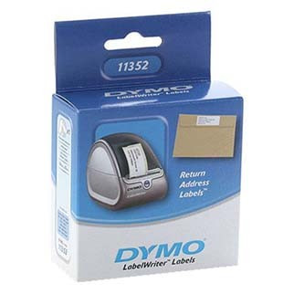 Dymo 11352, S0722520, 25mm x 54mm, bílé papírové štítky pro zpáteční adresu