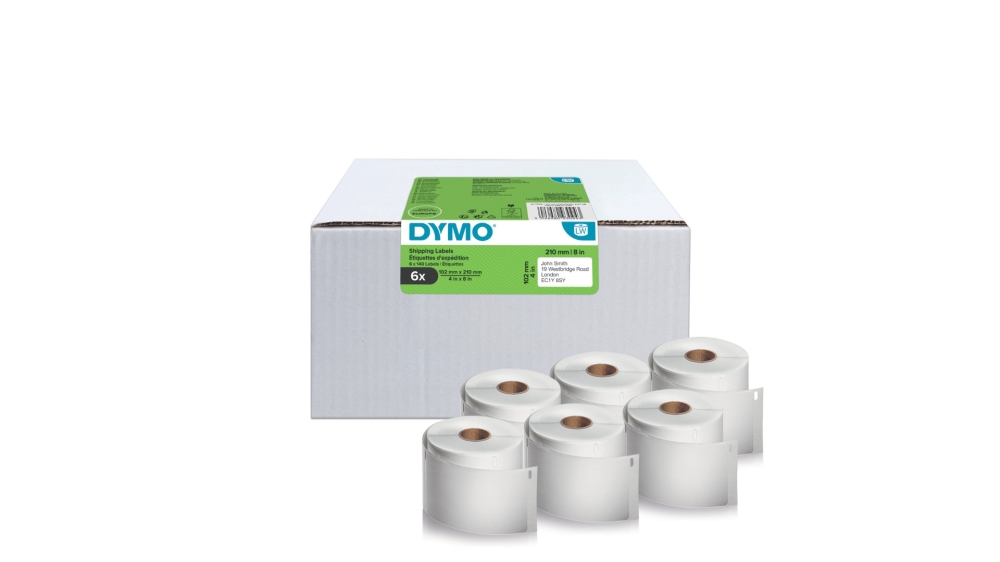 Dymo 2177565, 210mm x 102mm, bílé papírové štítky