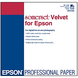 Epson 610/30/Somerset Velvet Fine Art Paper, 610mmx30m, 24