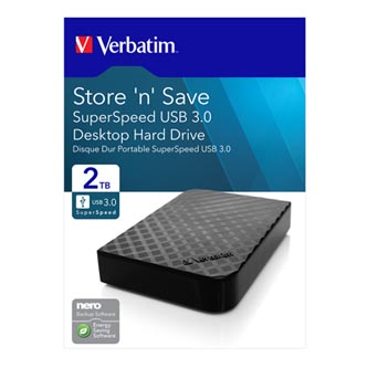 Verbatim externí pevný disk, Store N Save, 3.5