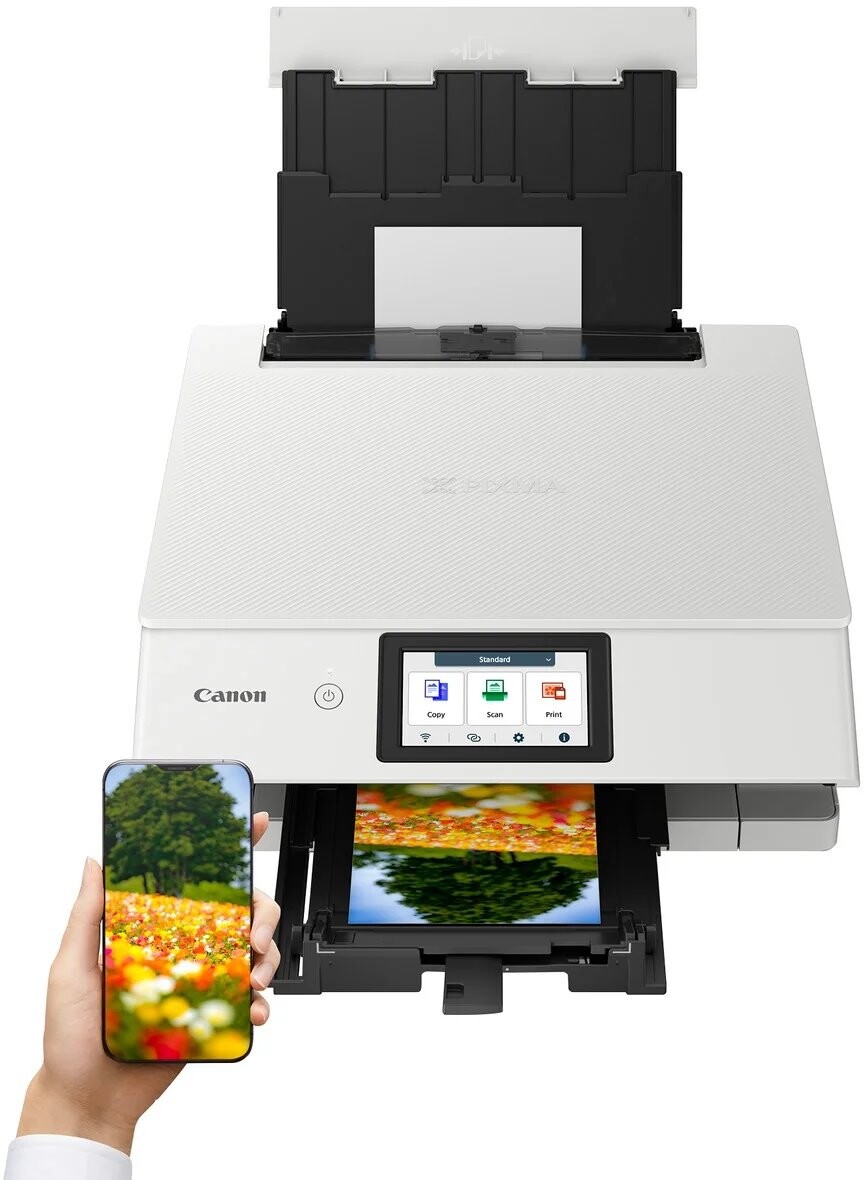 Canon PIXMA TS8751 6152C026 atramentová multifunkcia.
Jednoduché používanie vďaka jednoduchšiemu menu
Vďaka veľkej naklápacej obrazovke s uhlopriečkou 4,3 palca a jednoduchému, prispôsobiteľnému dotykovému rozhraniu Switch UI, ktoré uľahčuje prístup k funkciám a nastaveniam, je používanie tlačiarne jednoduchšie ako kedykoľvek predtým
Jednoduchá tlač bez nutnosti využitia počítača
Tlačte fotografie a dokumenty bezdrôtovo z mobilného zariadenia pomocou aktualizácie aplikácie Canon PRINT Nastavte rýchlo pripojenie k sieti Wi-Fi pomocou informácií, ktoré už máte na zariadení (len pre systém iOS), alebo sa pripojte priamo naskenovaním kódu QR pomocou smartfónov so systémami Android.
Rýchle a vysoko kvalitné výtlačky pre prácu aj zábavu
Pomocou systému šiestich samostatných atramentov vytlačíte rýchlo ostré dokumenty (15 obr.
Navrhnuté pre váš životný štýl
Maximalizujte svoj priestor vďaka nenápadnému a kompaktnému prvotriednemu dizajnu tlačiarní, ktoré sa hodia do interiéru každej domácnosti.
Viac spôsobov, ako byť produktívne
Tlačte na rôzne typy médií vďaka dvom spôsobom podávania papiera, vytvárajte potlače kompaktných diskov pomocou viacúčelového zásobníka a ušetrite peniaze automatickou obojstrannou tlačou
Wi-Fi, tlač, kopírovanie, skenovanie, pripojenie ku cloudu
Farebný dotykový displej LCD s uhlopriečkou 4,3