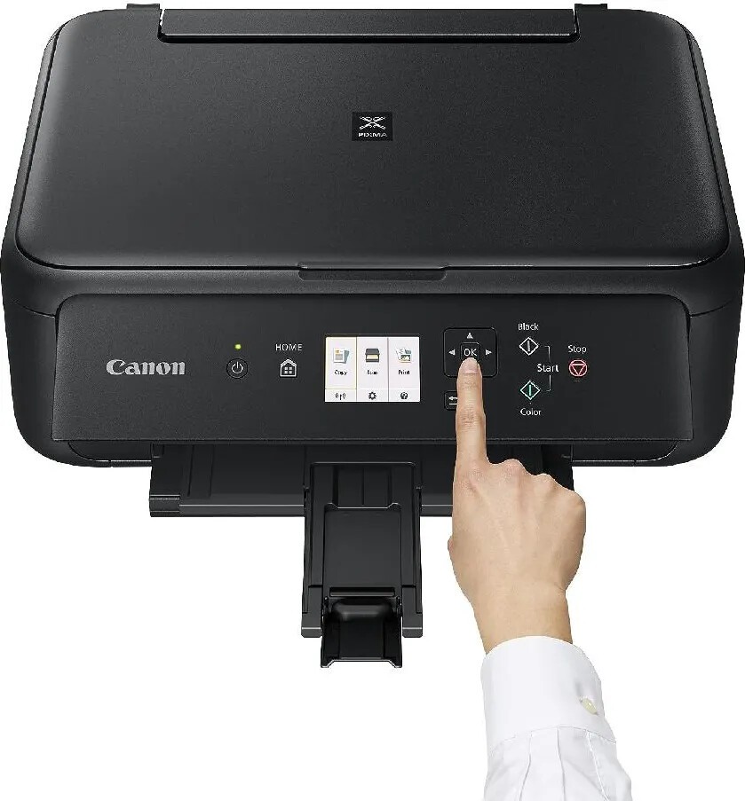 Canon PIXMA TS5150 2228C006 atramentová multifunkcia.
Domáce multifunkčné zariadenie so širokými možnosťami pripojenia za prijateľnú cenu pre jednoduchú bezdrôtovú farebnú tlač, kopírovanie a skenovanie z mobilných zariadení.

Jednoduchá rodinná tlač za prijateľnú cenu s inteligentným pripojením
Toto zábavné, ľahko ovládateľné malé a elegantné rodinné multifunkčné zariadenie za prijateľnú cenu vás zbaví všetkých starostí spojených s tlačou, skenovaním a kopírovaním nádherných snímok a ostrých dokumentov v domácom prostredí pomocou inteligentného bezdrôtového pripojenia k vašim zariadeniam a cloudu.

Inteligentné možnosti pripojenia


Jednoducho si stiahnite aplikáciu Canon PRINT a budete môcť ľahko bezdrôtovo tlačiť a skenovať pomocou inteligentných zariadení (iOS alebo Android).

Sloboda cloudu
Zažite slobodu tlače zo sociálnych médií a skenovania s využitím služieb cloudových úložísk pomocou služby PIXMA Cloud Link dostupnej prostredníctvom aplikácie Canon PRINT.

Univerzálne a nákladovo efektívne zariadenie
Tlačte viac strán za svoje peniaze pomocou voliteľných, nákladovo efektívnych zásobníkov atramentu XL a šetrite papier pomocou automatickej obojstrannej tlače.





Pohodlné ovládanie


Ovládajte, prezerajte si a pripájajte sa pohodlne pomocou praktických prístupných tlačidiel a panelu s ručným naklápaním vybaveným 6,2cm farebným displejom so zjednodušeným rozhraním, ktoré je veľmi podobné aplikácii Canon PRINT.

Kvalita za prijateľnú cenu
Toto malé a elegantné multifunkčné zariadenie za prijateľnú cenu je vybavené systémom kaziet FINE zabezpečujúcim vysokú odolnosť, kvalitu a možnosť rýchlej výmeny.


Funkcie
Wi-Fi, tlač, kopírovanie, skenovanie, pripojenie ku cloudu

Špecifikácie tlačiarne
Rozlíšenie tlače Až 4 800 2 × 1 200 dpi
Technológia tlače 2 kazety FINE (čierna a farebná)
Rýchlosť čiernobielej tlačePribl.
Rýchlosť farebnej tlačePribližne 6,8 obr./min
Rýchlosť tlače fotografií Bezokrajová tlač 10 × 15 cm: približ.
Bezokrajová tlač Áno (A4, Letter, 20×25 cm, 13×18 cm, 10×15 cm, 13×13 cm)
Duplexná tlač Automatická obojstranná tlač (A4, A5, B5, Letter – bežný papier)

Kazety
Štandardné atramentové kazety
PG-540 (čierna)
CL-541 (farebná)
Voliteľné atramentové kazety XL
PG-540XL (čierna)
CL-541XL (farebná)

Podporované papiere
Typy papiera
Bežný papier
Papier s vys.
Fotografický papier Canon Pro Platinum (PT-101)
Lesklý fotopapier Canon Plus Glossy II (PP-201)
Fotopapier Canon Pro Luster (LU-101)
Pololesklý fotopapier Canon Plus Semi-gloss (SG-201)
Papier pre každodenné použitie Canon „Everyday Use“ (GP-501)
Matný fotopapier Canon Matte (MP-101)
Obálky

Maximálny vstup papiera
Zadný podávač: max.
Predný zásobník: max.

Veľkosti papiera
Zadný podávač: A4 / A5 / B5 / LTR / LGL / 20×25 cm / 13×18 cm /10×15 cm /13×13, obálky (DL,COM10)
Predný zásobník: A4, A5, B5, LTR

Gramáž papiera
Zadný podávač: bežný papier 64–105 g/m2, fotografický papier Canon až 300 g/m2
Predný zásobník: bežný papier 64–105 g/m2

Špecifikácie skenera
Typ skeneraPlochý skener fotografií a dokumentov so snímačom CIS
Rozlíšenie skenera (optické) 1 200 × 2 400 dpi
Rýchlosť skenovania A4 Približne 14 s
Hĺbka skenovania (Vstup / výstup)
Farebne: RGB po 16 bitoch / 8 bitoch
Stupne šedej: 16 bitov / 8 bitov
Maximálna veľkosť dokumentu 216 × 297 mm

Špecifikácie kopírky
Rýchlosť kopírovania
sFCOT: približ.
sESAT: približ.
Viacnásobné kopírovanie
Max.
Funkcia kopírovania
Kopírovanie dokumentov, fotografií, bez okrajov, obojstranné, kopírovanie 2 na 1 a 4 na 1, kopírovanie s odstránením rámčeka, kopírovanie preukazov

RozhranieTyp a veľkosť displeja 6,2cm displej LCD (farebný TFT)
Jazyky displeja
33 nastaviteľných jazykov: japončina/angličtina (mm a inch)/nemčina/francúzština/taliančina/španielčina/holandčina/portugalčina/nórčina/švédčina/dánčina/fínčina/ruština/čeština/maďarčina/poľština/slovinčina/turečtina/gréčtina/zjednodušená čínština/tradičná čínština/kórejčina/indonézština/slovenčina/estónčina/lotyština/litovčina/ukrajinčina/rumunčina/bulharčina/thajčina/chorvátčina/vietnamčina
Typ rozhrania – počítač PC / Mac
USB 2.0 Hi-Speed (Port B)
Wi-Fi: IEEE802.11 b/g/n
Zabezpečenie siete Wi-Fi: WPA-PSK, WPA2-PSK, WEP, heslo pre správu
Frekvenčné pásmo bezdrôtovej siete LAN: 2,4 GHz

Fyzické parametre
Hmotnosť Približne 6,5 kg
Rozmery (Š × H × V)Približne 425 × 315 × 147 mm
Napájanie100 až 240 V AC, 50/60 Hz


Obsah balenia





Všetko, čo potrebujete na cenovo dostupnú tlač v domácnosti – stačí len vložiť papier a fotografické médium.Multifunkčná tlačiareň – PIXMA rady TS5150
Kazety FINE
Napájací kábel
Inštalačné CD-ROM
Príručky

 
!