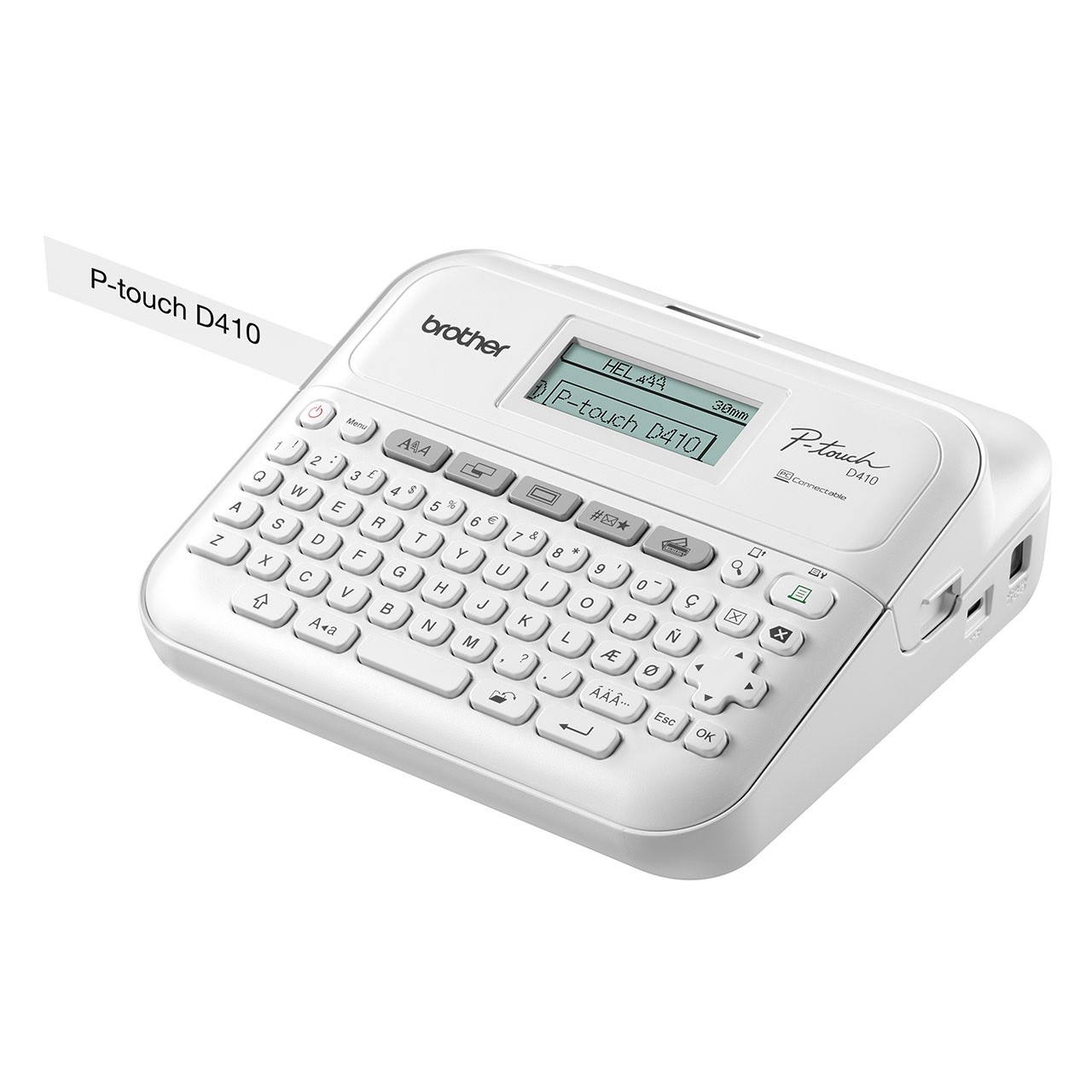 Brother PT-D410VP PTD410VPYJ1 tlačiareň štítkov s kufrom.
Vlastnosti:
Náhľad na štítky pred tlačou
Klávesnica QWERTY pre jednoduché zadávanie textu
Tlač štítkov z pásky o šírke 3,5 mm, 6 mm, 9 mm, 12 mm, 18 mm
Rýchlosť tlače až 20 mm/s
LCD displej
Napájanie pomocou šiestich alkalických batérií AA (LR6), alebo napájacieho adaptéra (AD-E001A)
Pripojenie k počítaču cez USB rozhranie
Pamäť až na 50 štítkov
Termotransferová tlač
Až 15 fontov
700 symbolov
Možnosť vertikálnej tlače

Balenie obsahuje: štítkovač Brother PT-D410VP, páska biela/čierna tlač 18mmx4m (TZ-241), USB kábel, napájací adaptér, cestovný kufrík
Chcete ZDARMA predĺžiť záruku na 3 roky?