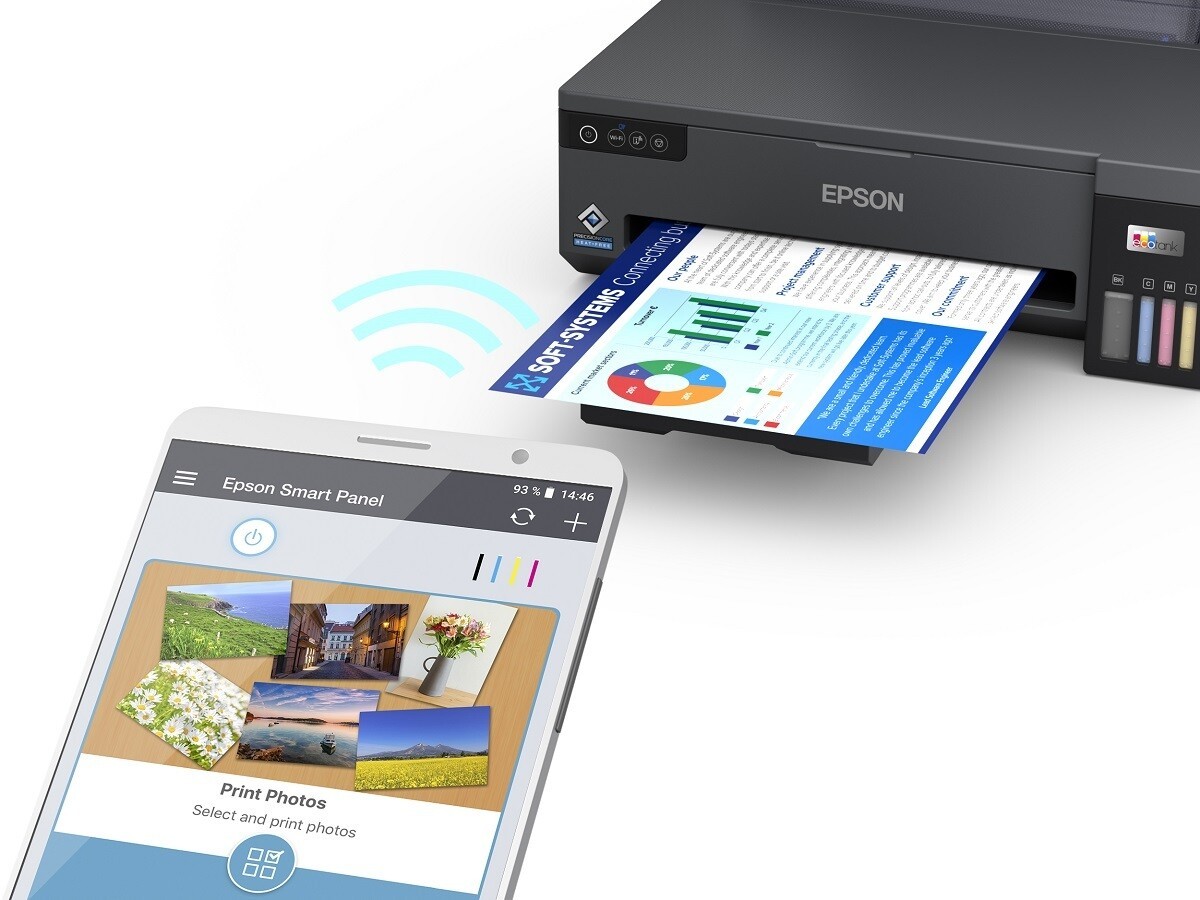 Epson EcoTank L11050 C11CK39402 atramentová tlačiareň.
• Metóda tlače: 4-farebná atramentová tlačiareň
• Konfigurácia trysiek: 400 trysky čierna, 128 Trysiek pre každú farbu
• Min.
• Atramentová technológia: Atrament na báze farbív
• Tlačové rozlíšenie: 4.800 x 1.200 dpi
• Kategória: Samostatné pracovisko, Home Office
• Multifunkcia: Nie
 
TLAČ
• Rýchlosť tlače ISO/IEC 24734: 15 Str./min Čiernobielo, 8 Str./min Colour
• Rýchlosť tlače: 30 Str./min Čiernobielo (obyčajný papier), 20 Str./min Colour (obyčajný papier)
• Čas do vytlačenia prvej stránky: Čiernobielo 8 s, Colour 12 s, According to IEEE/ISO 17629
• Rozhranie: USB, Wi-Fi, Wi-Fi Direct
 
SPRACOVANIE PAPIERA/MÉDIÍ
• Formáty papiera: A3 (29,7 x 42,0 cm), A4 (21.0 x 29,7 cm), A5 (14,8 x 21,0 cm), A6 (10,5 x 14,8 cm), B6, B5, B4, Letter , Legal, No.
• Kapacita výstupného zásobníka: 100 Listy
 
OSTATNÉ PARAMETRE
• Napájanie: AC 100 V - 240 V, 50 Hz - 60 Hz
• Rozmery výrobku: 498 x 358 x 165 mm (šírka x hĺbka x výška)
• Hmotnosť výrobku: 6,4 kg
• Kompatibilné operačné systémy: Mac OS X 10.9.5 alebo later, Windows 10 (32/64 bit), Windows 11, Windows 7 (32/64 bit), Windows 8 (32/64 bitová verzia), Windows 8.1 (32/64 bit), Windows Server 2008 R2, Windows Server 2012 R2, Windows Server 2016, Windows Vista (32/64-bitová verzia), Windows XP Professional x64 Edition SP2 alebo later, Windows XP SP3 alebo later (32-bit), Windows Server 2003 R2 , Windows Server 2003 SP2 or later
• Tlač z mobilných zariadení a cloudu: Epson Connect (iPrint, Email Print, Remote Print Driver), Epson Smart Panel App
 
ZÁRUKA
• 24 mesiacov
Bezplatnú predĺženú záruku získate registráciou na webovej stránke spoločnosti Epson. 
!