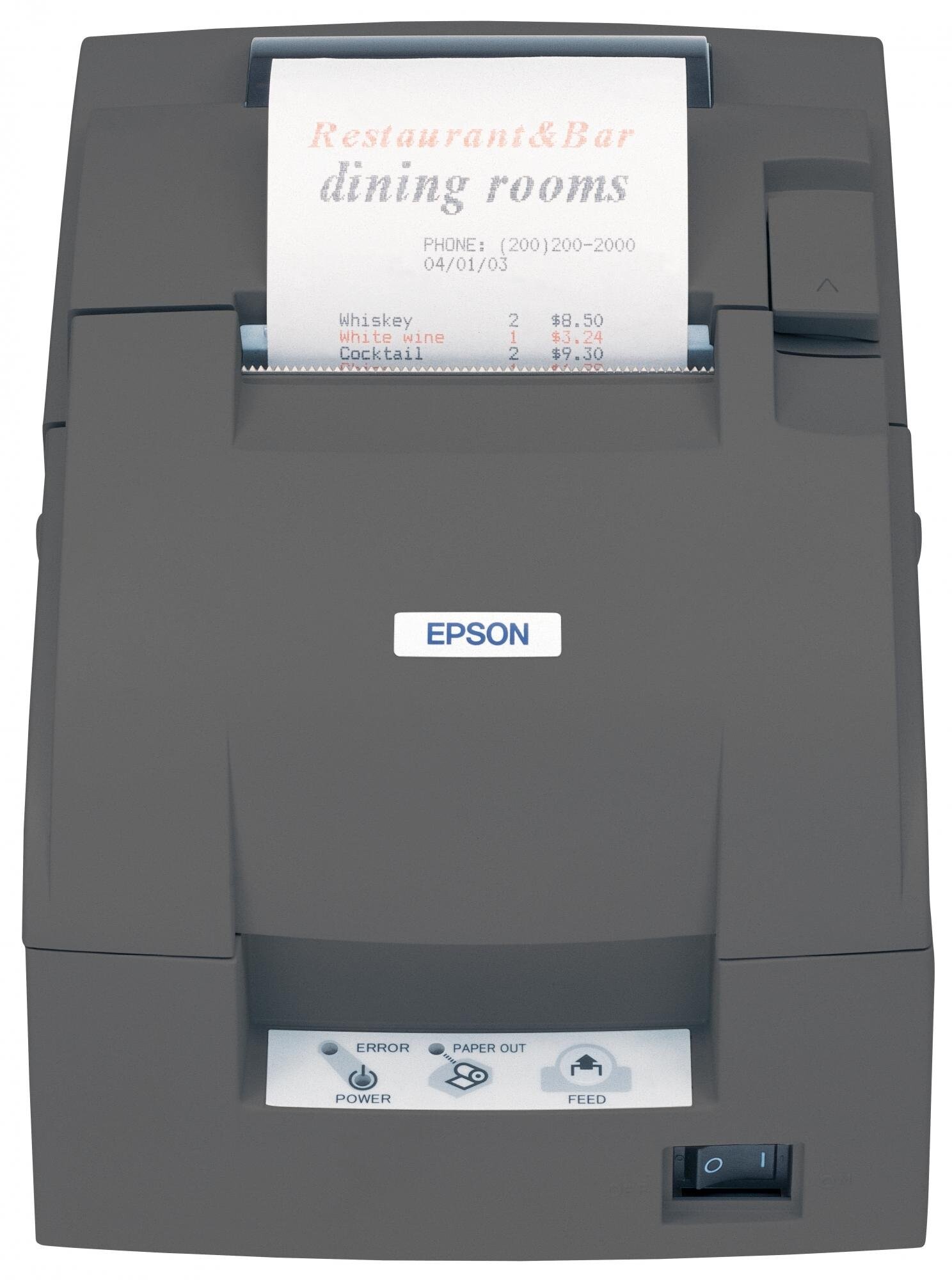 Epson TM-U220B-057 C31C514057 pokladní tiskárna, serial, černá, řezačka se zdrojem