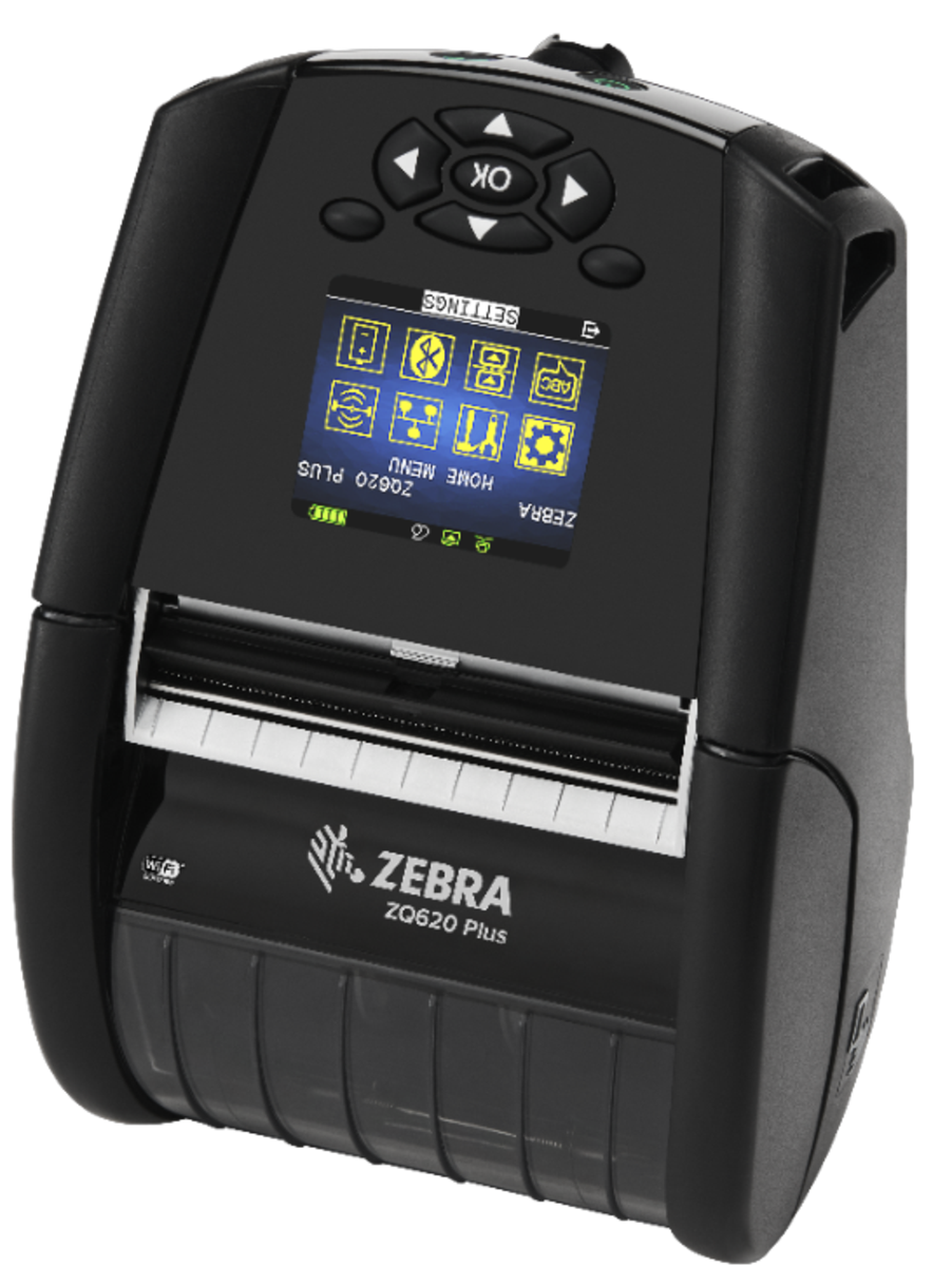 Zebra ZQ620 Plus ZQ62-AUWAEC4-00, label printer, 8 dots/mm (203 dpi), 19mm Core, RS232, BT (BLE), Wi-Fi