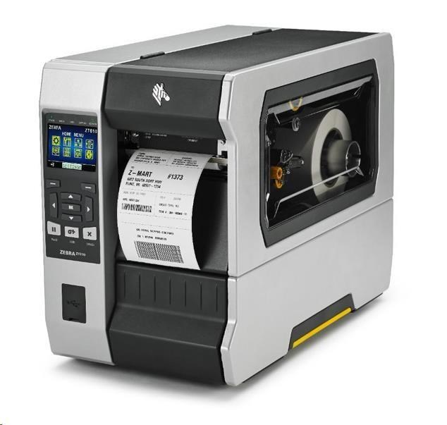 Zebra ZT610 ZT61046-T0E0100Z label printer, 24 dots/mm (600 dpi), disp., ZPL, ZPLII, USB, RS232, BT, Ethernet