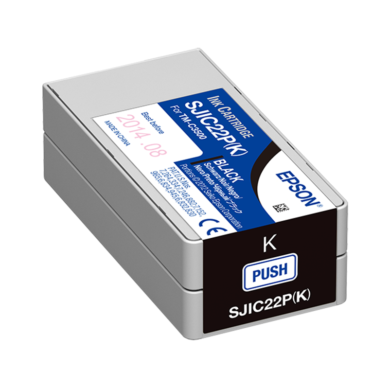 Epson SJIC22P(K) C33S020601 pre ColorWorks, čierna (black) originálna cartridge