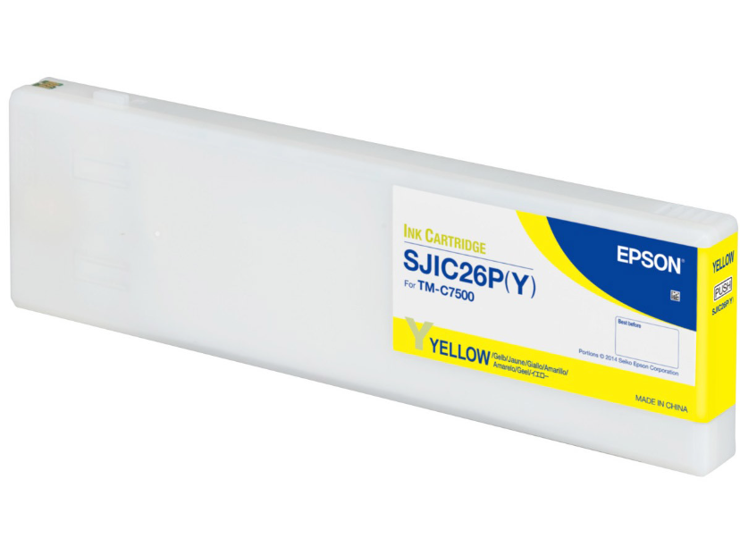 Epson SJIC26P-Y C33S020621 pro ColorWorks, žlutá (yellow) originální cartridge