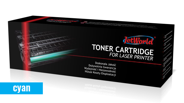 JetWorld PREMIUM kompatibilný toner pro Brother TN-246C azúrový (cyan).

Cena kompatibilného tonera Jet World pre tlačiarne Brother je nižšia ako cena originálu, takže ušetríte až 80 % nákladov na tlač.
Vďaka prémiovej kvalite je táto alternatívna kazeta vhodná aj pre náročných používateľov.
Kompatibilná tonerová kazeta dokáže vytlačiť rovnako alebo dokonca viac strán ako originál, pričom si zachováva rovnakú kvalitu - ostré črty a sýte farby.
Na všetky kazety Jet World poskytujeme doživotnú záruku.
Je ideálna na každodennú tlač dokumentov alebo fotografií vašich nezabudnuteľných zážitkov.
Každá alternatívna tonerová kazeta prechádza počas výroby prísnou kontrolou kvality.
Spoločnosť Jet World, ktorá má viac ako 20 rokov overených skúseností, vyrába produkty podľa noriem ISO 9001, ISO 14001 a ISO 18001.

Existuje mnoho výrobcov kompatibilných kaziet, ale ich kvalita sa môže líšiť. Vďaka overenej kvalite nášho dodávateľa zaručujeme 100 % spokojnosť. Spoločnosť Jet World získala počas svojho pôsobenia na trhu veľa skúseností a vďaka tomu jej výrobky dosahujú rovnakú úroveň kvality ako originálne.
Kód výrobcu: JW-B246CN