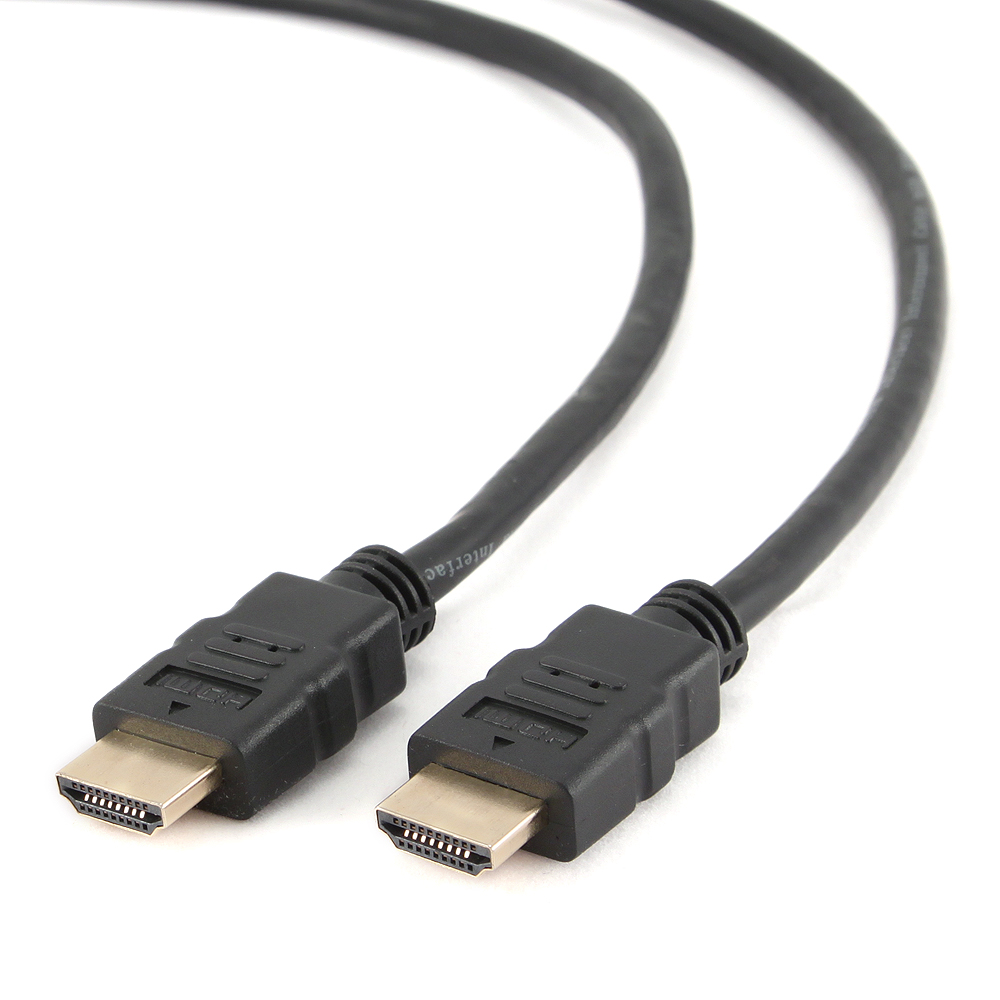 Kabel CABLEXPERT CC-HDMI4-15 HDMI-HDMI 4,5m, 1.4, M/M stíněný, zlacené kontakty, černý