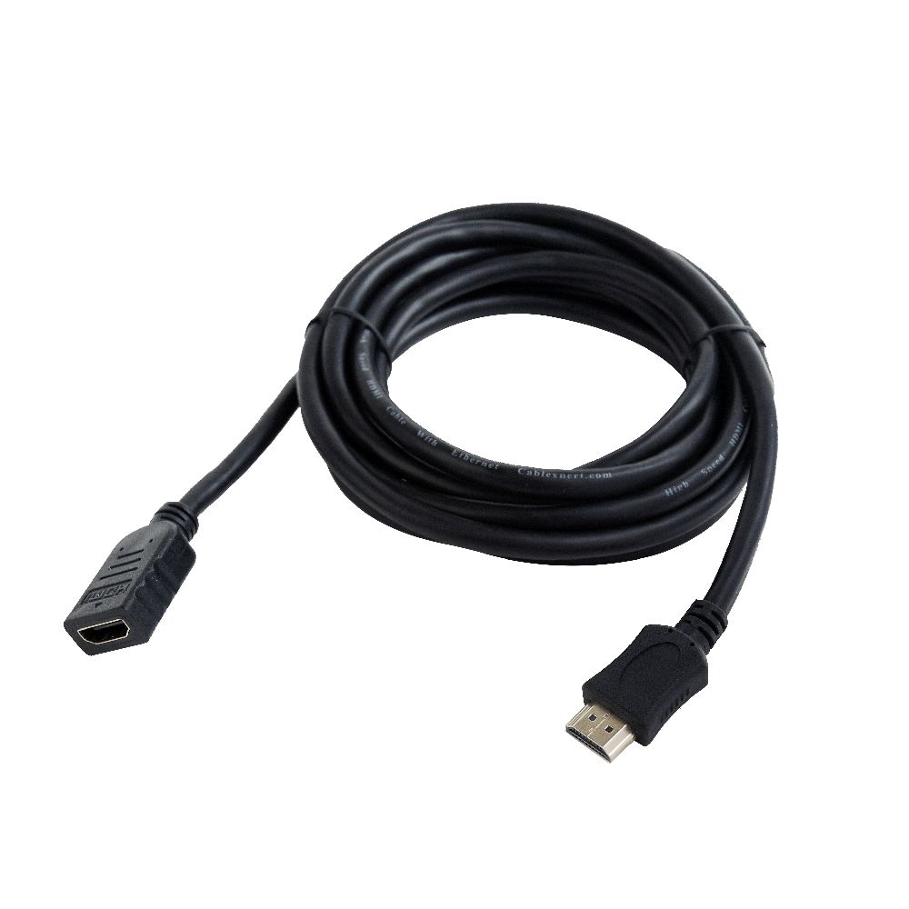 Kabel CABLEXPERT CC-HDMI4X-10 HDMI-HDMI 3m, 1.4, M/F stíněný, zlacené kontakty, prodlužovací, černý