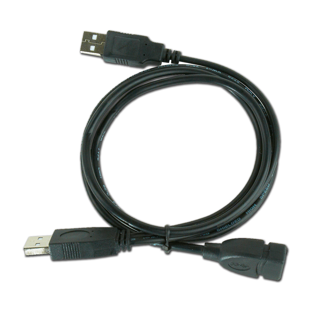 Kabel CABLEXPERT CCP-USB22-AMAF-3 USB A-A 1m 2.0 prodlužovací DUÁLNÍ pro extra napájení