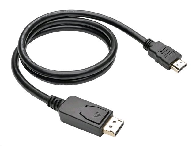 Kabel C-TECH CB-DP-HDMI-10 DisplayPort/HDMI, 1m, černý