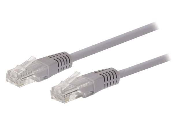 Kabel C-TECH CB-PP5-50 patchcord Cat5e, UTP, šedý, 50m