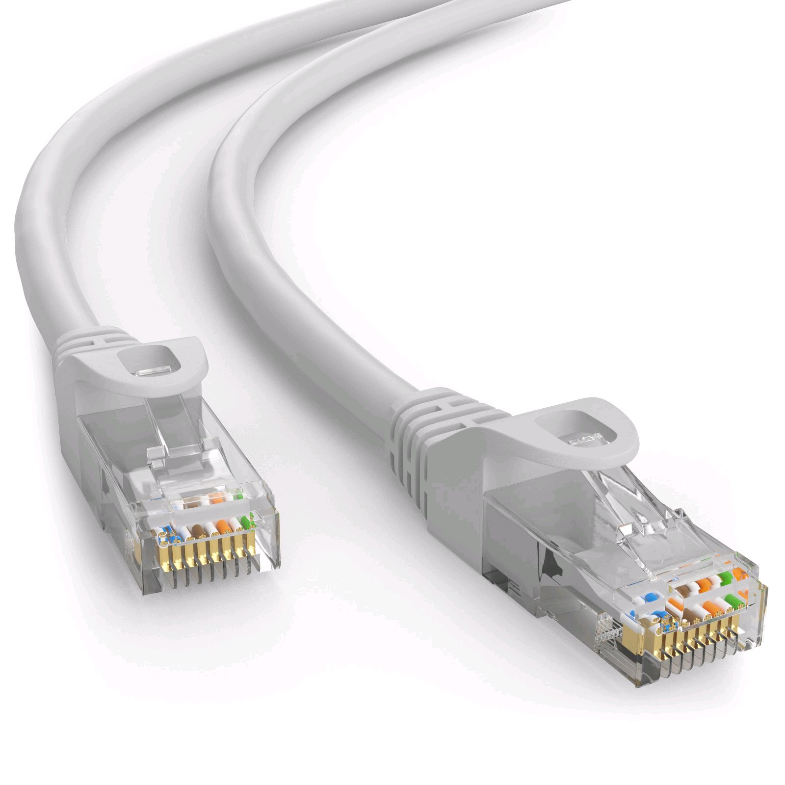 Kabel C-TECH CB-PP6-5 patchcord Cat6, UTP, šedý, 5m