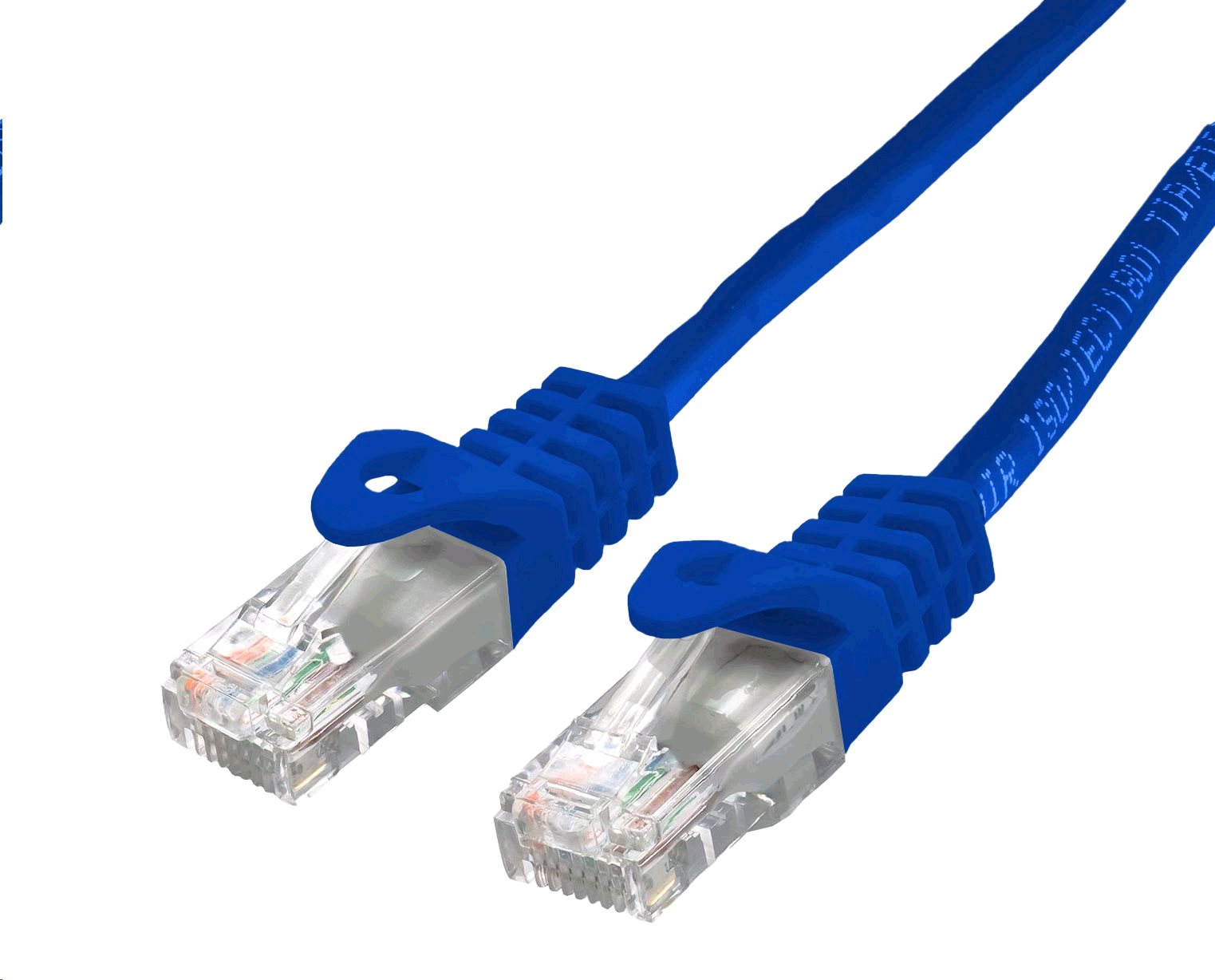 Kabel C-TECH CB-PP6-05B patchcord Cat6, UTP, modrý, 0,5m