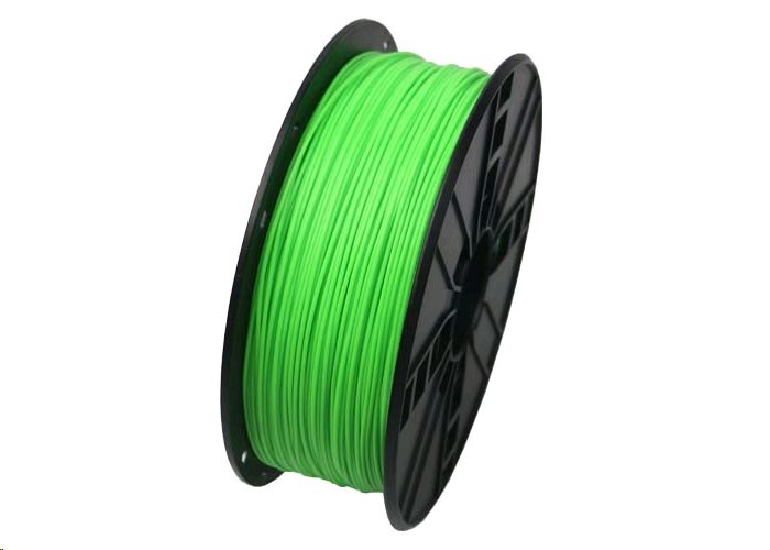 GEMBIRD 3D filament, ABS, 1,75mm, 1000g, 3DP-ABS1.75-01-FG,  fluorescentní, zelená