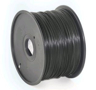 GEMBIRD 3D filament, PLA, 1,75mm, 1000g, 3DP-PLA1.75-01-BK,  černá