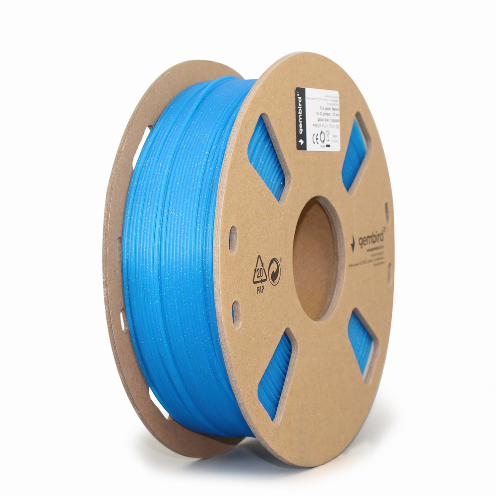 GEMBIRD 3D filament, PLA, 1,75mm, 1000g, 3DP-PLA1.75-01-GB,  galaxy blue