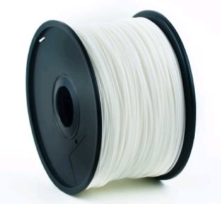 GEMBIRD 3D filament, PLA, 1,75mm, 1000g, 3DP-PLA1.75-01-W,  bílá