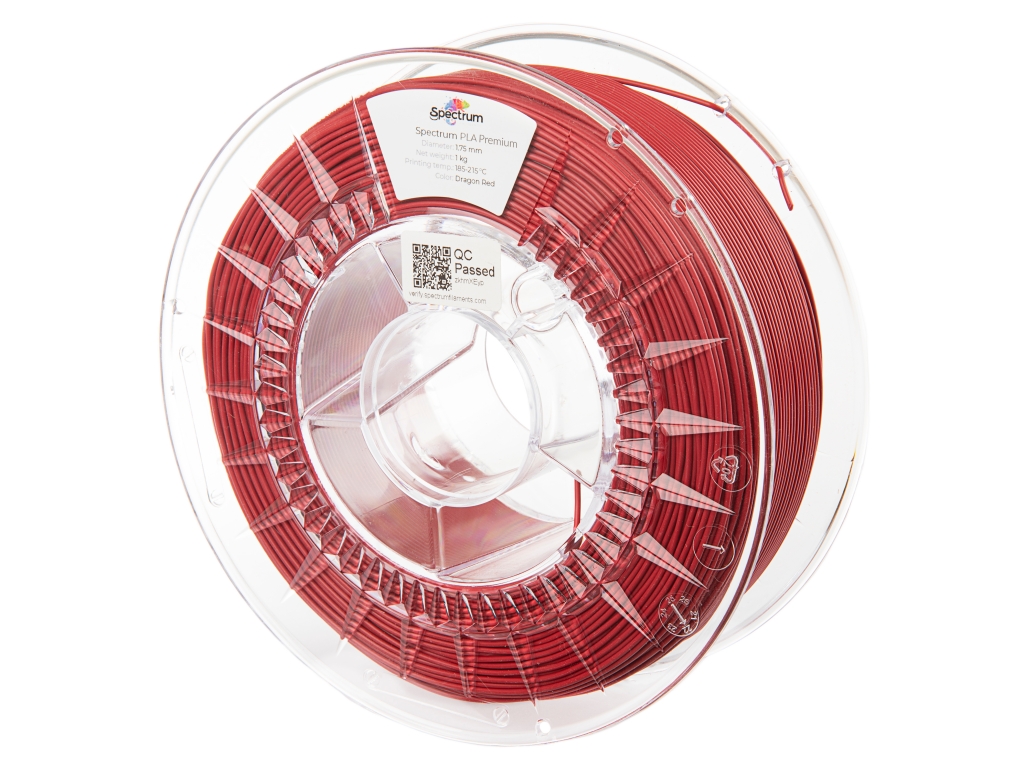 Spectrum 80003 3D filament, Premium PLA, 1,75mm, 1000g, dragon red