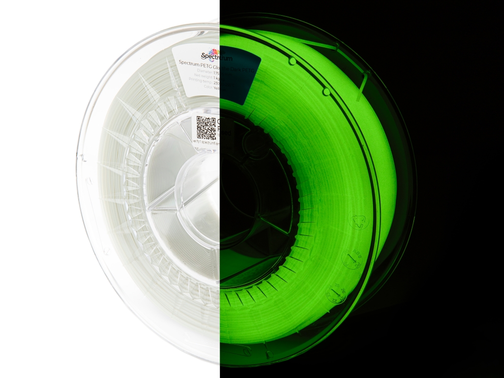 Spectrum 80072 3D filament, PLA glow in the dark, 1,75mm, 1000g, glow