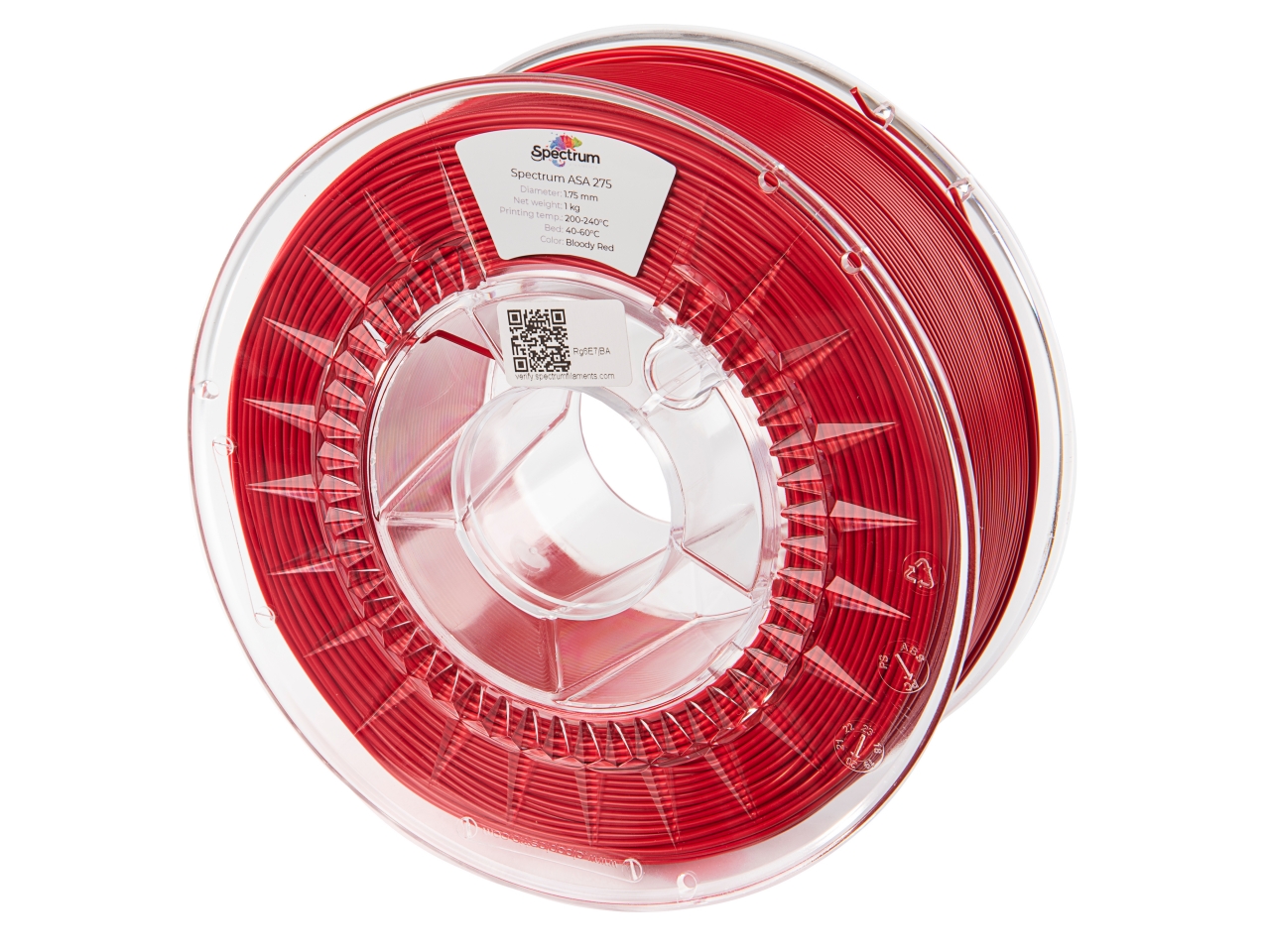 Spectrum 80300 3D filament, ASA 275, 1,75mm, 1000g, bloody red