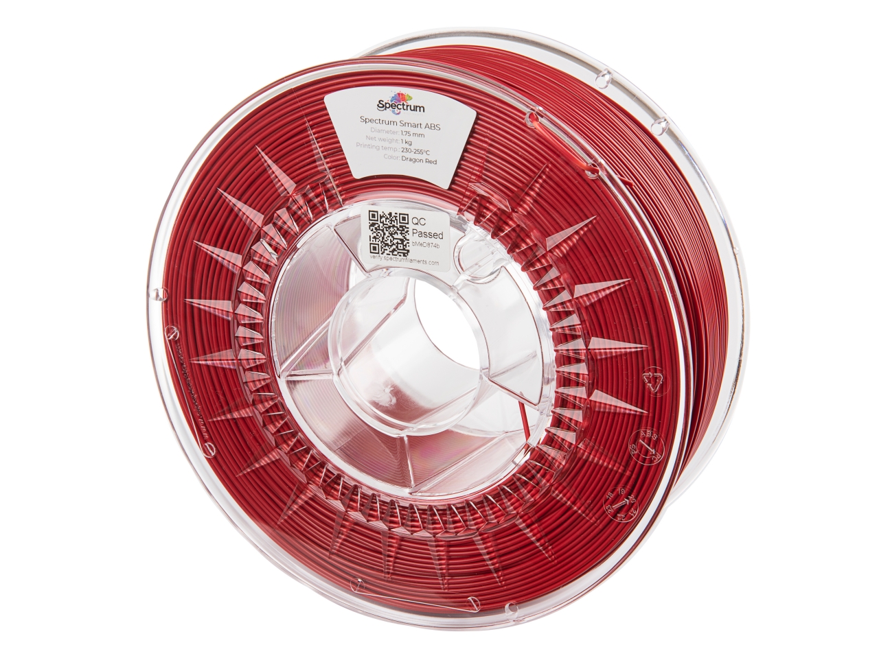 Spectrum 80089 3D filament, Smart ABS, 1,75mm, 1000g, dragon red